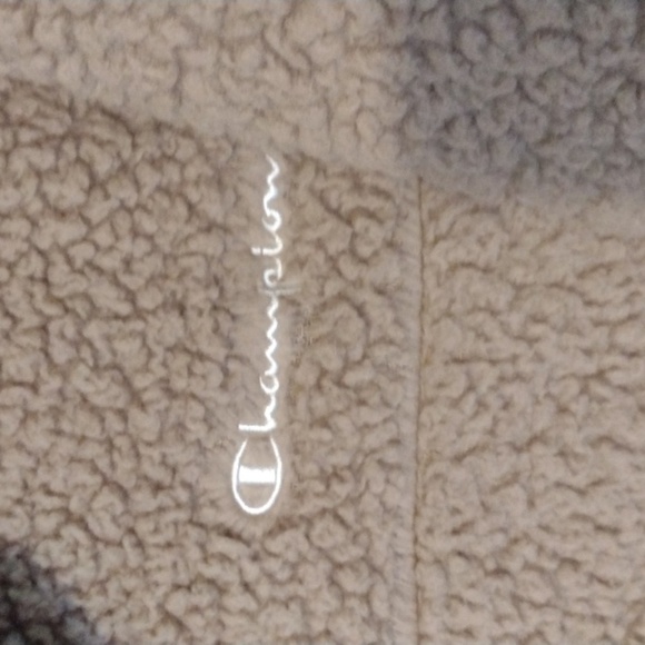 CHAMPION Teddy cropped hoodie size large - Picture 3 of 8